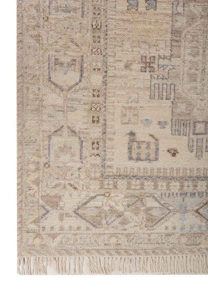 savana ivory wool Hand Knotted Rug - Corner savana ivory wool Hand Knotted Rug - Corner