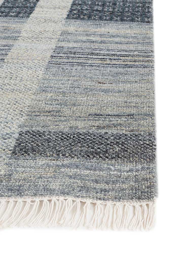 blythe blue afghan wool Hand Knotted Rug - Corner blythe blue afghan wool Hand Knotted Rug - Corner