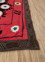 jean red and orange cotton Hand Loom Rug - Corner jean red and orange cotton Hand Loom Rug - Corner