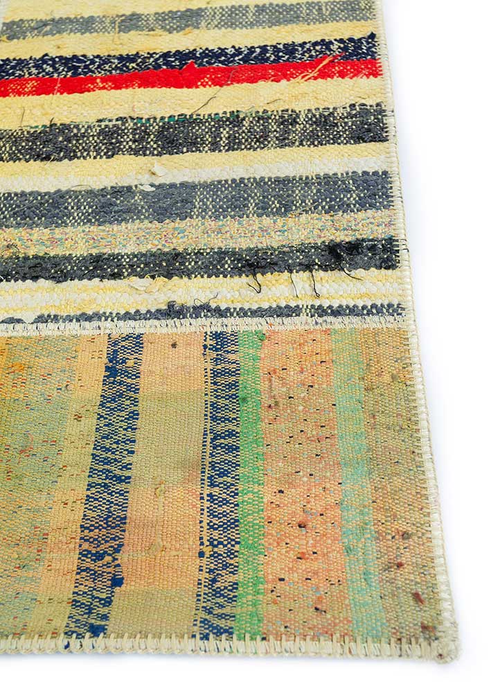 provenance gold wool Hand Knotted Rug - Corner