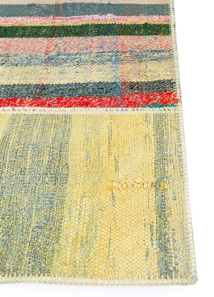 provenance gold wool Hand Knotted Rug - Corner