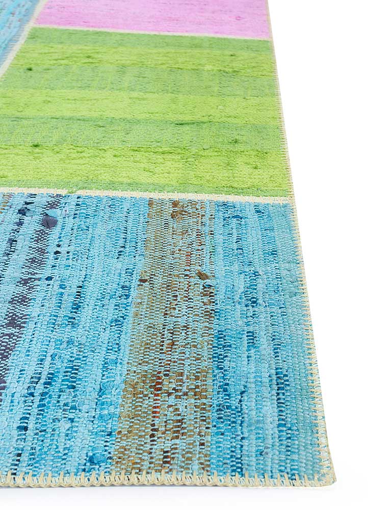 provenance multi wool Hand Knotted Rug - Corner