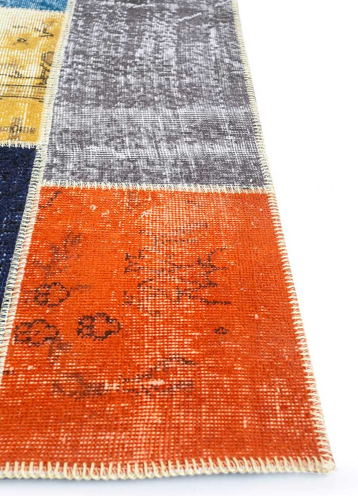 provenance multi wool Hand Knotted Rug - Corner