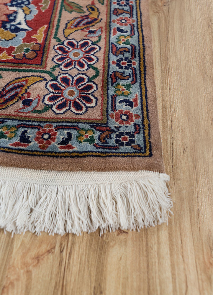 aalam ivory wool Hand Knotted Rug - Corner aalam ivory wool Hand Knotted Rug - Corner
