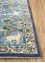 aalam blue wool Hand Knotted Rug - Corner aalam blue wool Hand Knotted Rug - Corner
