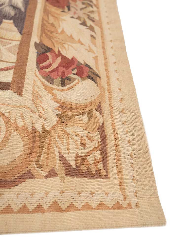 wall art green wool Hand woven Rug - Corner wall art green wool Hand woven Rug - Corner