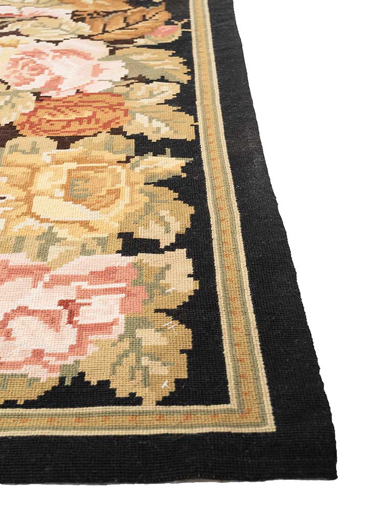 wall art green wool Hand woven Rug - Corner wall art green wool Hand woven Rug - Corner