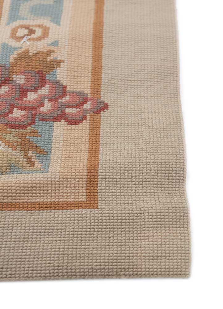 nayaab green wool Hand woven Rug - Corner nayaab green wool Hand woven Rug - Corner