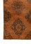 vintage red and orange wool Hand Knotted Rug - Corner vintage red and orange wool Hand Knotted Rug - Corner