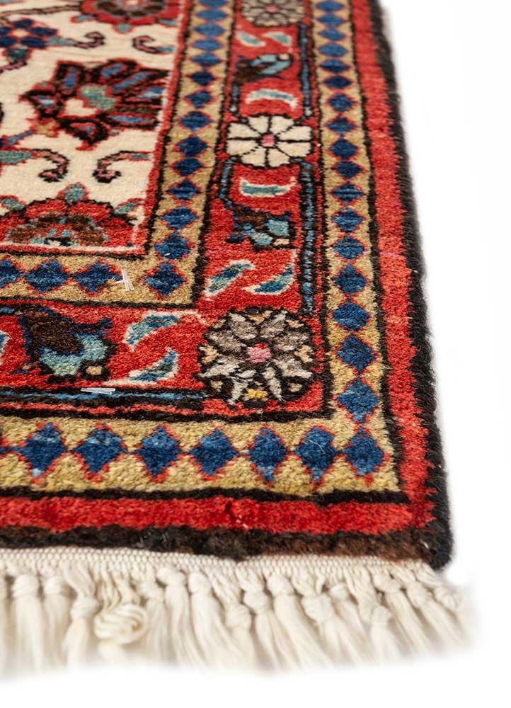 aalam ivory wool Hand Knotted Rug - Corner aalam ivory wool Hand Knotted Rug - Corner