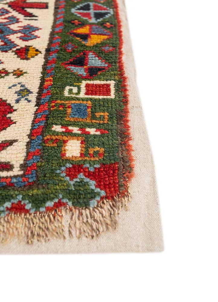 bespoke sile blue wool Wall Art Rug - Corner bespoke sile blue wool Wall Art Rug - Corner