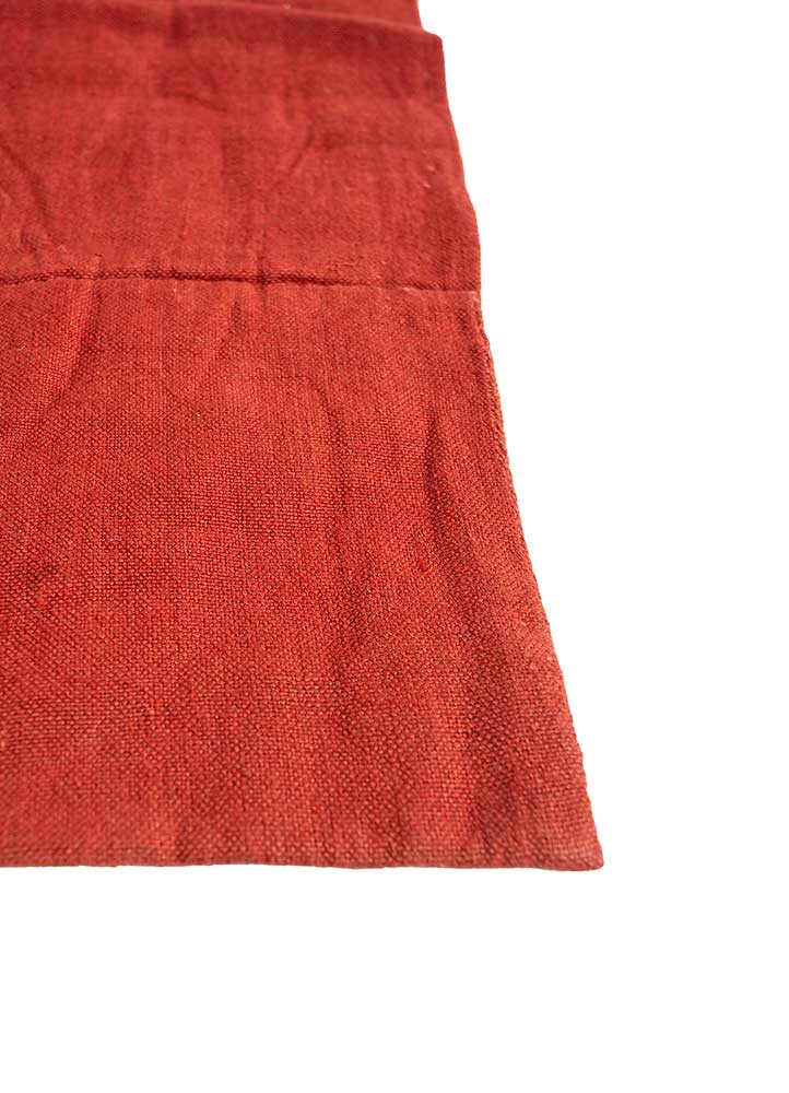 bespoke sile red and orange wool Wall Art Rug - Corner bespoke sile red and orange wool Wall Art Rug - Corner