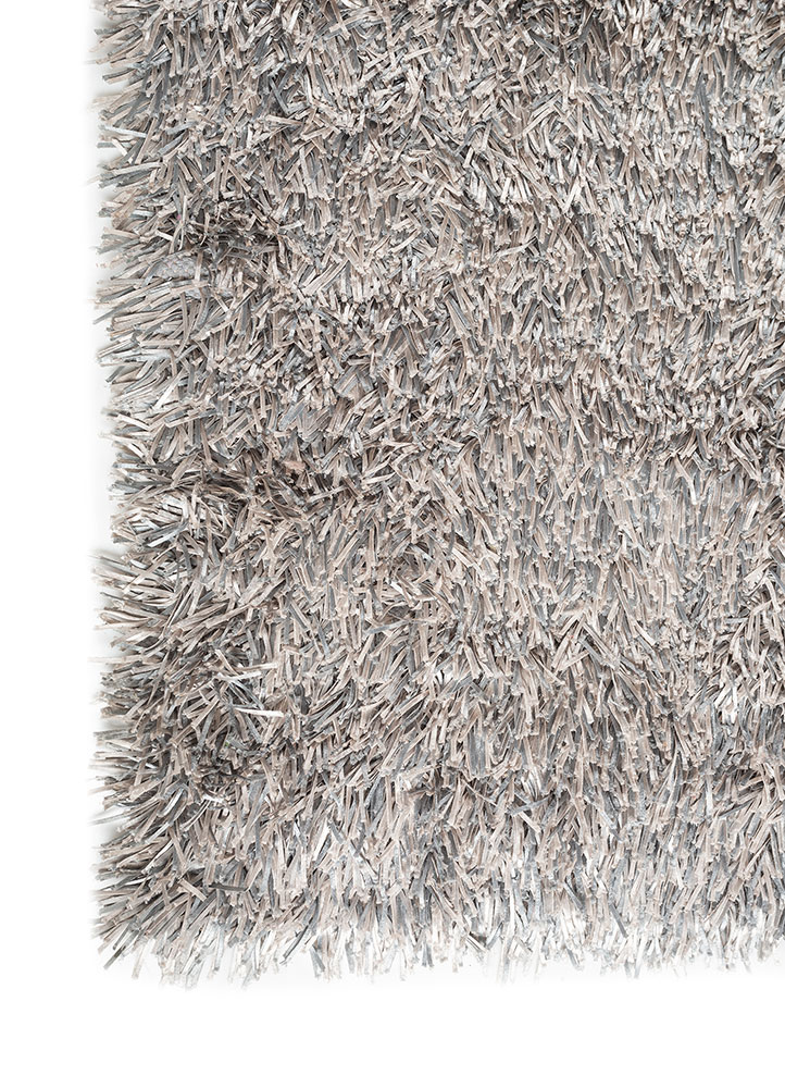 aprezo grey and black polyester Flat Weaves Rug - Corner