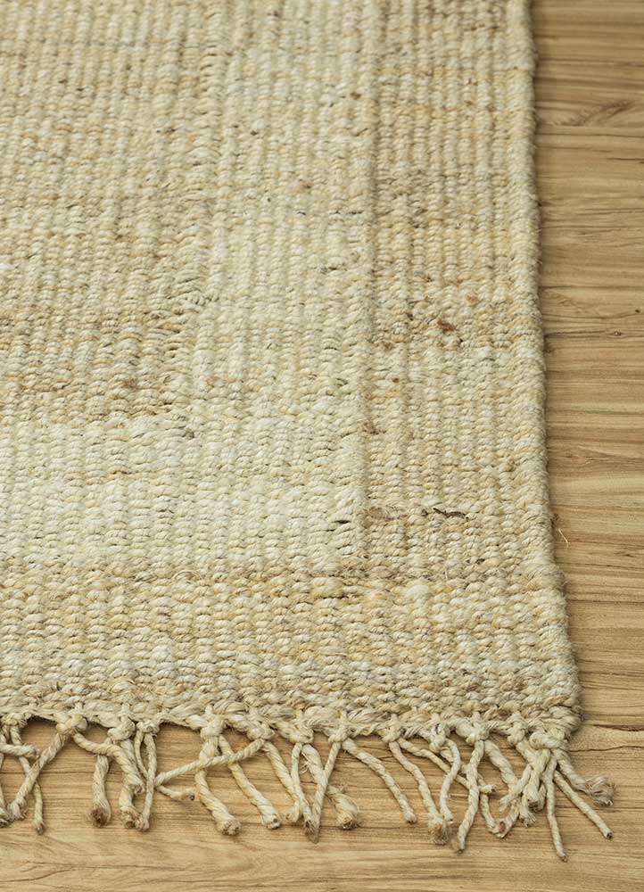 nomadic threads ivory jute and hemp Flat Weaves Rug - Corner