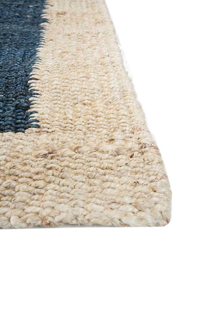 nomadic threads beige and brown jute and hemp Flat Weaves Rug - Corner