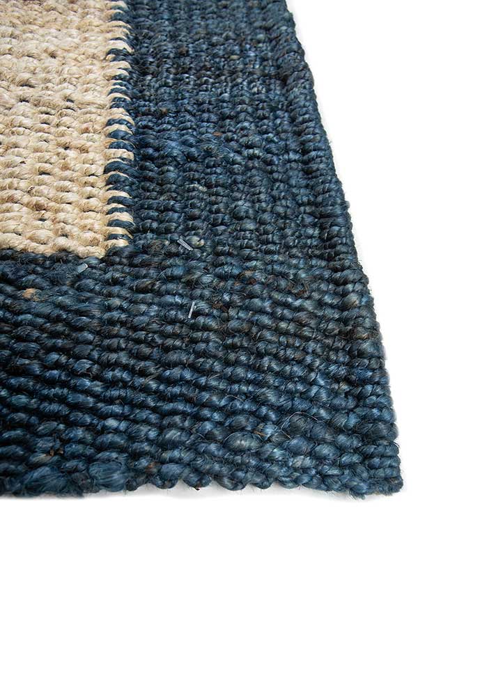 nomadic threads blue jute and hemp Flat Weaves Rug - Corner