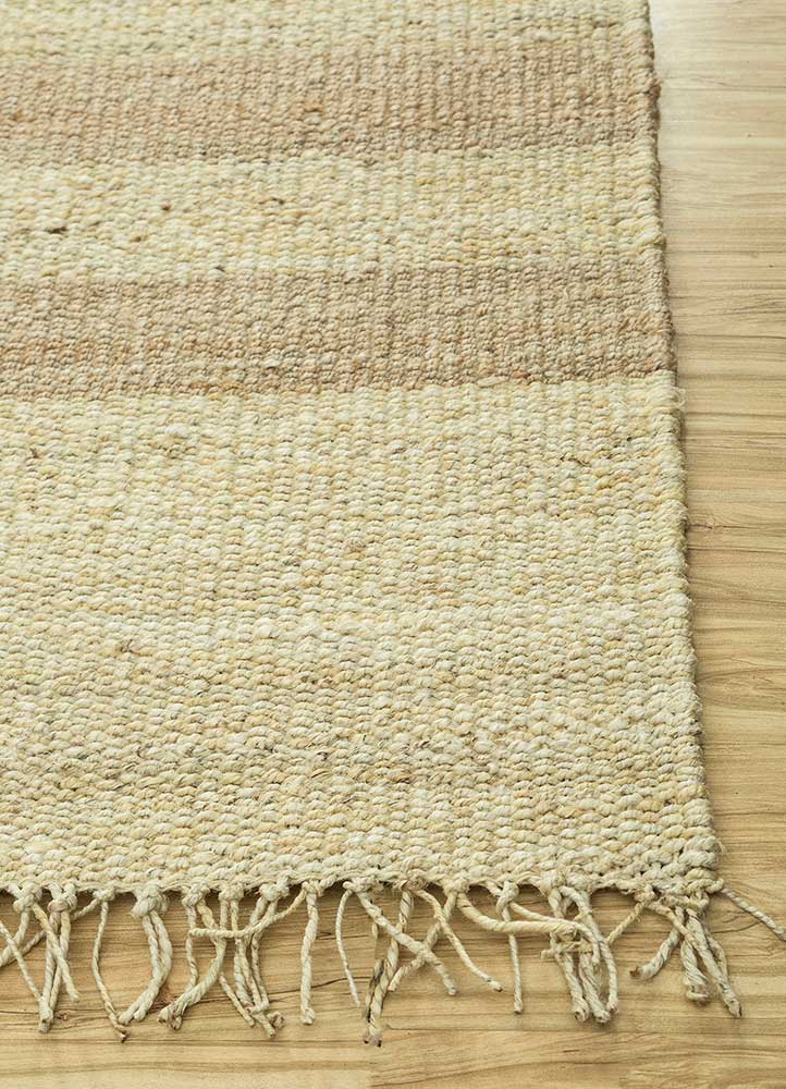 nomadic threads ivory jute and hemp Flat Weaves Rug - Corner
