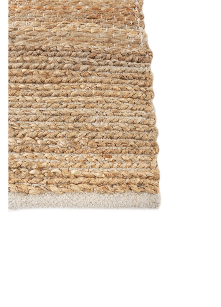 nomadic threads beige and brown jute and hemp Flat Weaves Rug - Corner nomadic threads beige and brown jute and hemp Flat Weaves Rug - Corner
