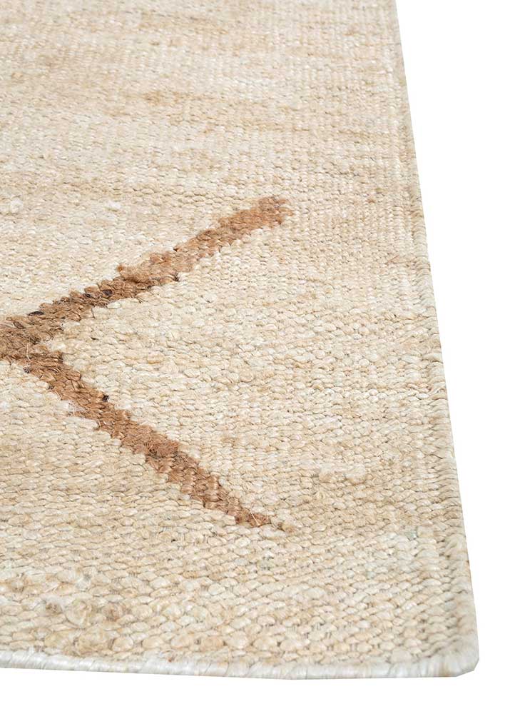 nomadic threads ivory jute and hemp Flat Weaves Rug - Corner