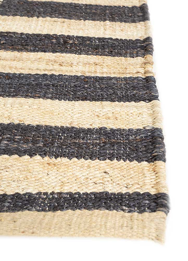nomadic threads beige and brown jute and hemp Flat Weaves Rug - Corner