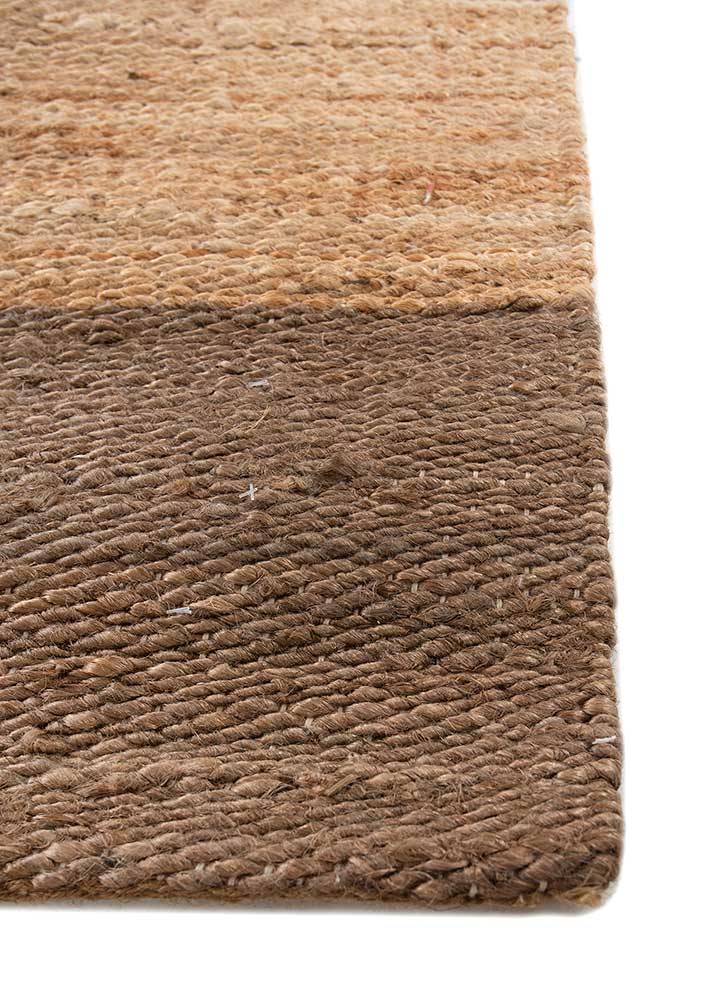 nomadic threads beige and brown jute and hemp Flat Weaves Rug - Corner