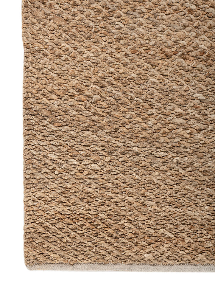 nomadic threads beige and brown jute and hemp Flat Weaves Rug - Corner nomadic threads beige and brown jute and hemp Flat Weaves Rug - Corner