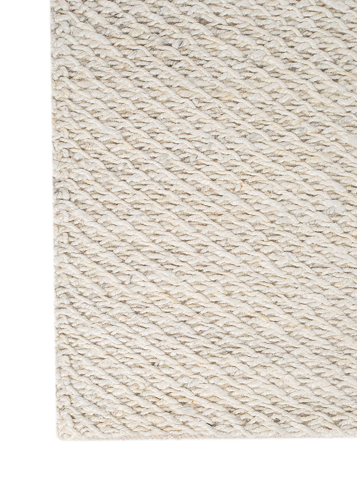 nomadic threads ivory jute and hemp Flat Weaves Rug - Corner