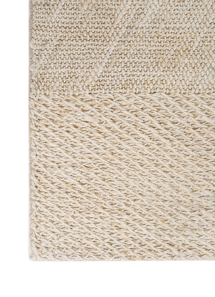 nomadic threads ivory jute and hemp Flat Weaves Rug - Corner