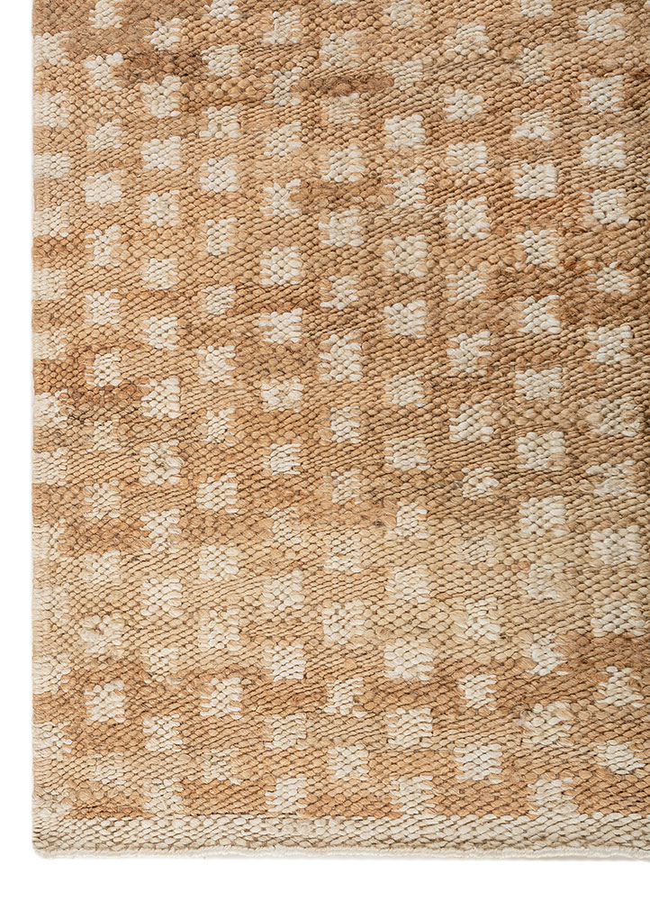 nomadic threads beige and brown jute and hemp Flat Weaves Rug - Corner nomadic threads beige and brown jute and hemp Flat Weaves Rug - Corner