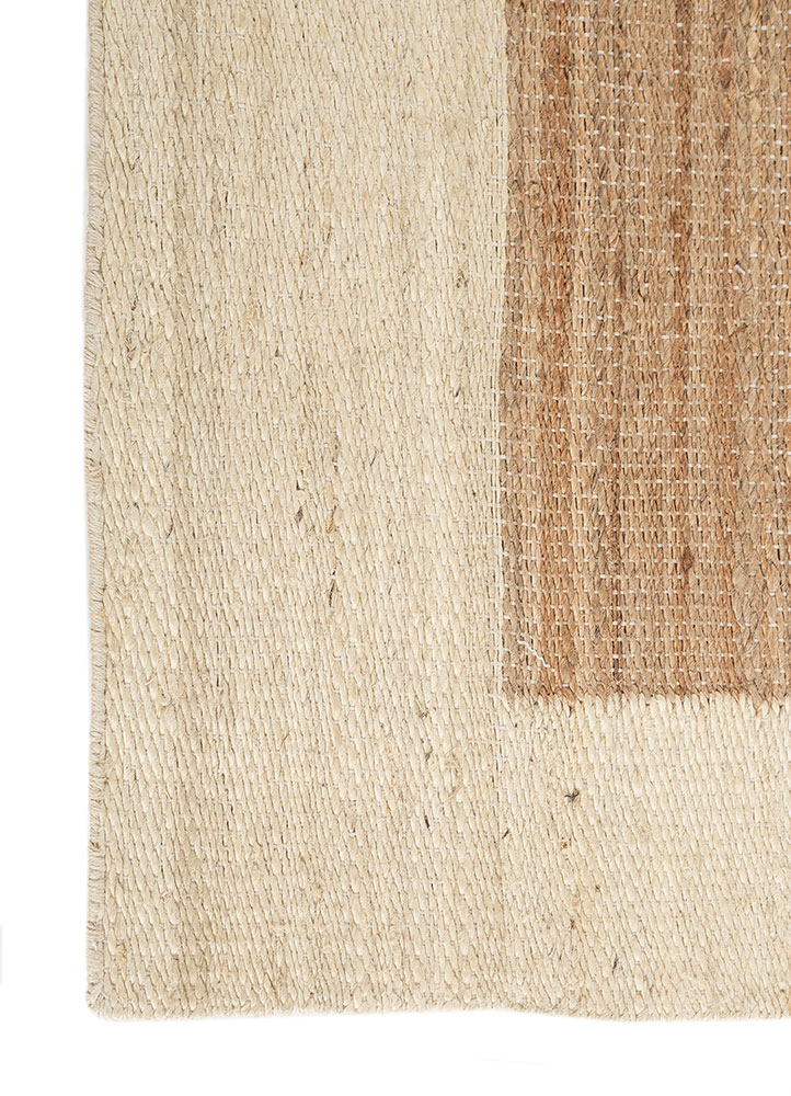 nomadic threads beige and brown jute and hemp Flat Weaves Rug - Corner