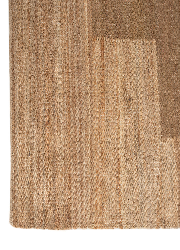 nomadic threads beige and brown jute and hemp Flat Weaves Rug - Corner