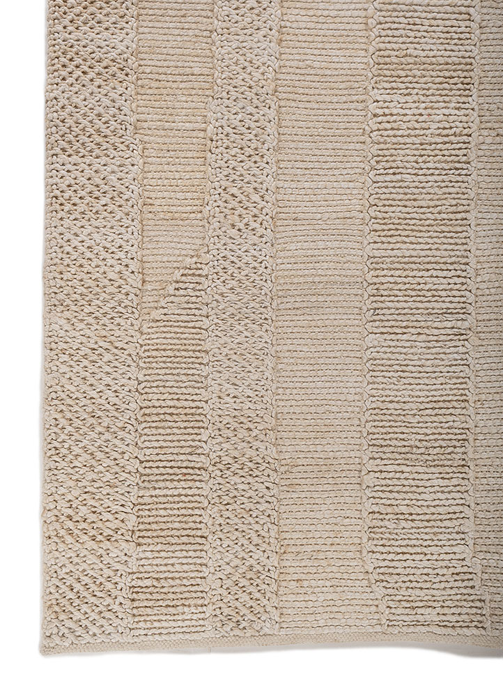 nomadic threads ivory jute and hemp Flat Weaves Rug - Corner