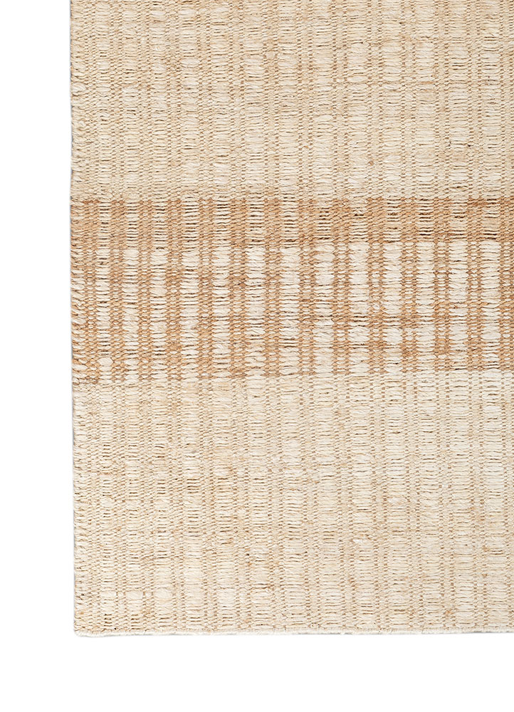 nomadic threads ivory jute and hemp Flat Weaves Rug - Corner
