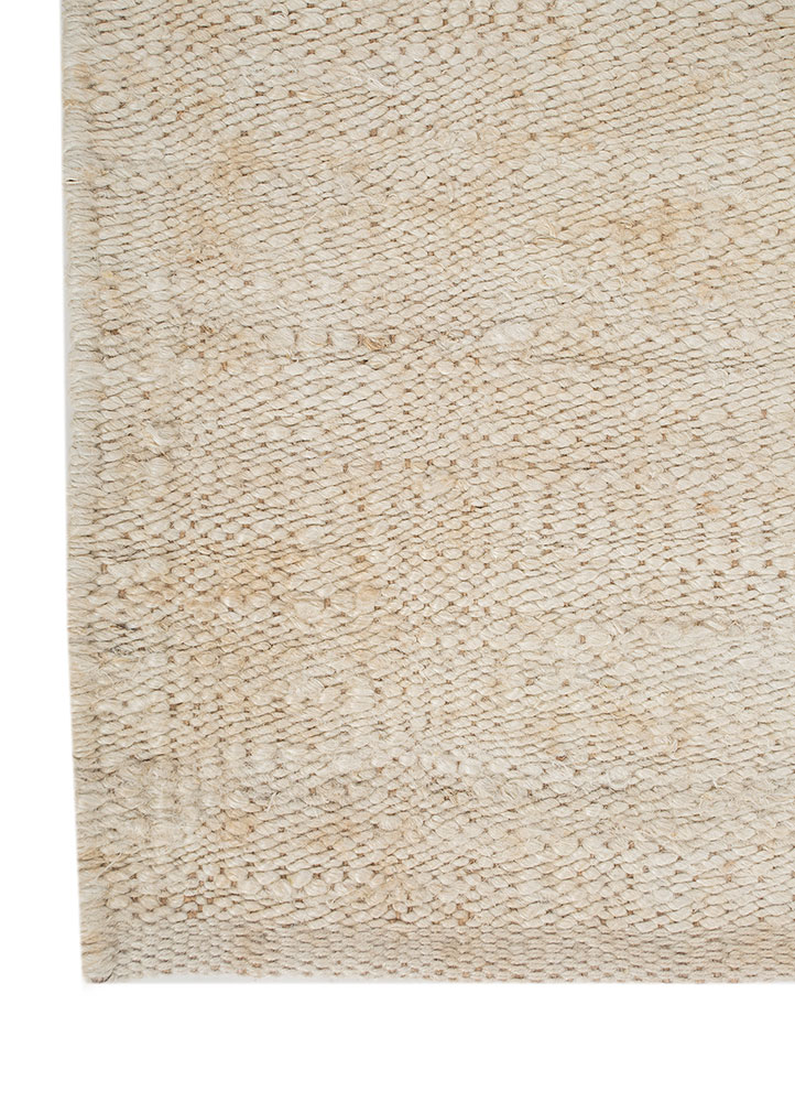 nomadic threads ivory jute and hemp Flat Weaves Rug - Corner