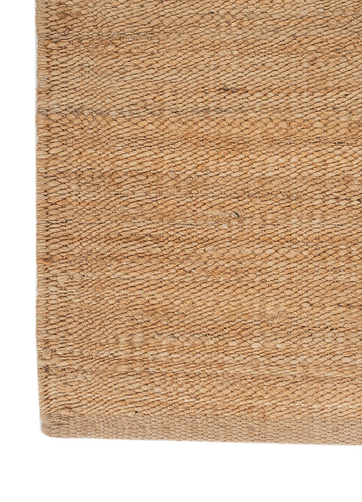 nomadic threads beige and brown jute and hemp Flat Weaves Rug - Corner