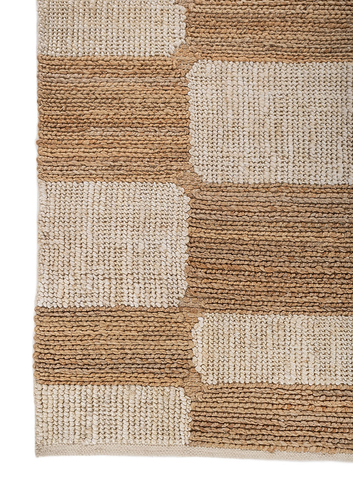 nomadic threads ivory jute and hemp Flat Weaves Rug - Corner
