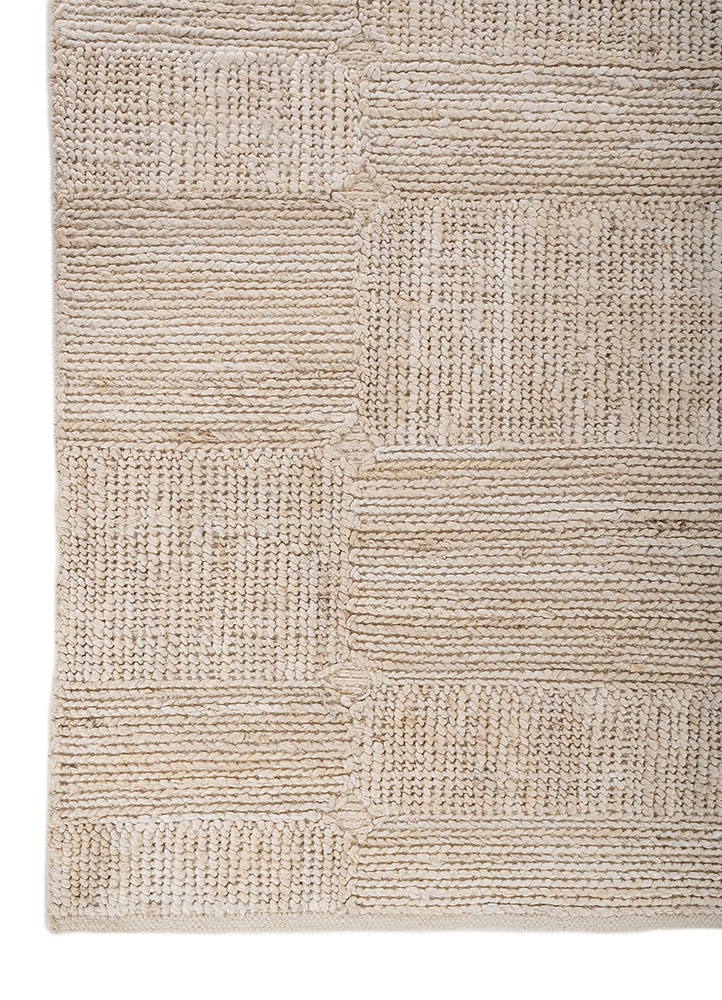 nomadic threads ivory jute and hemp Flat Weaves Rug - Corner