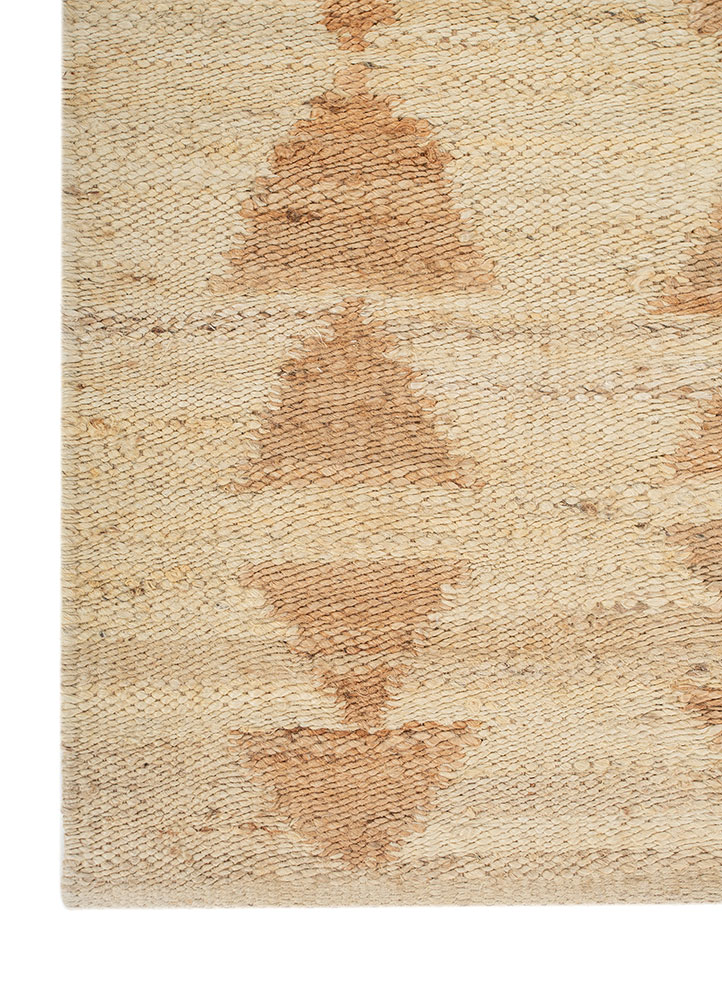nomadic threads beige and brown jute and hemp Flat Weaves Rug - Corner
