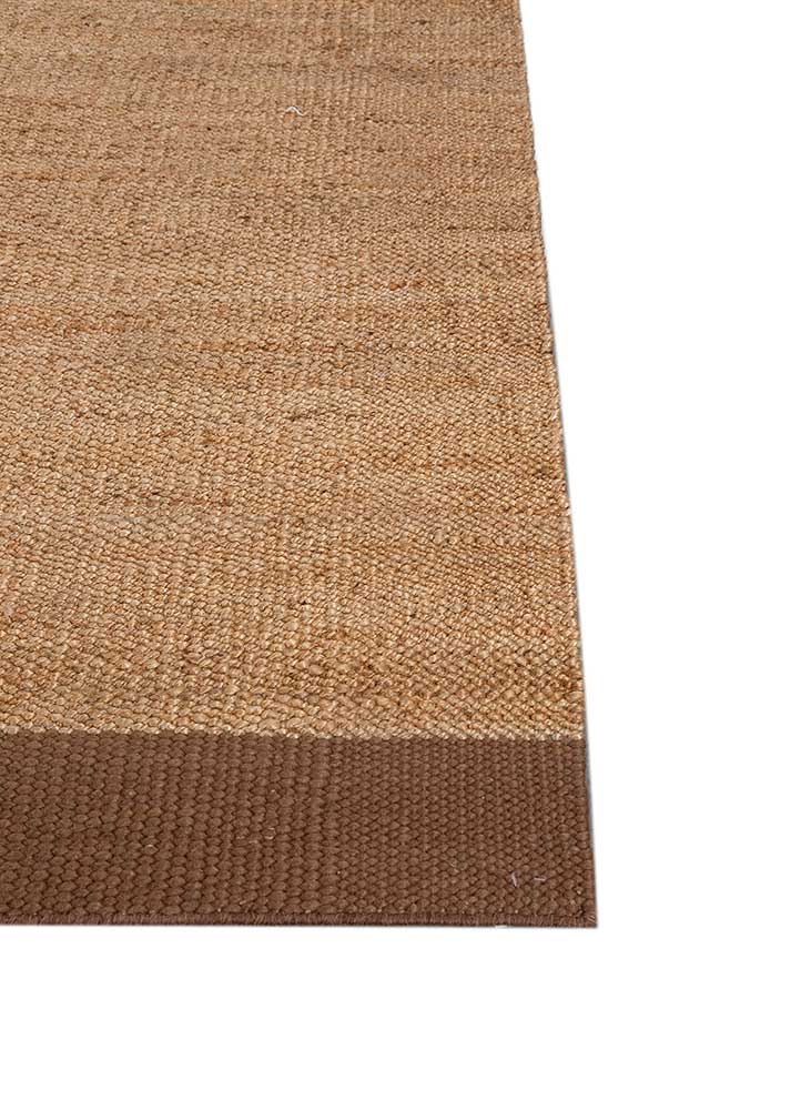 nomadic threads beige and brown jute and hemp Flat Weaves Rug - Corner