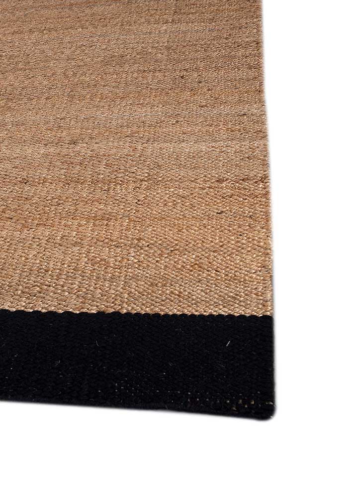 nomadic threads beige and brown jute and hemp Flat Weaves Rug - Corner