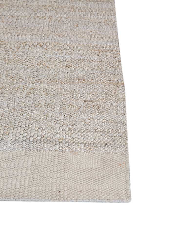 nomadic threads ivory jute and hemp Flat Weaves Rug - Corner