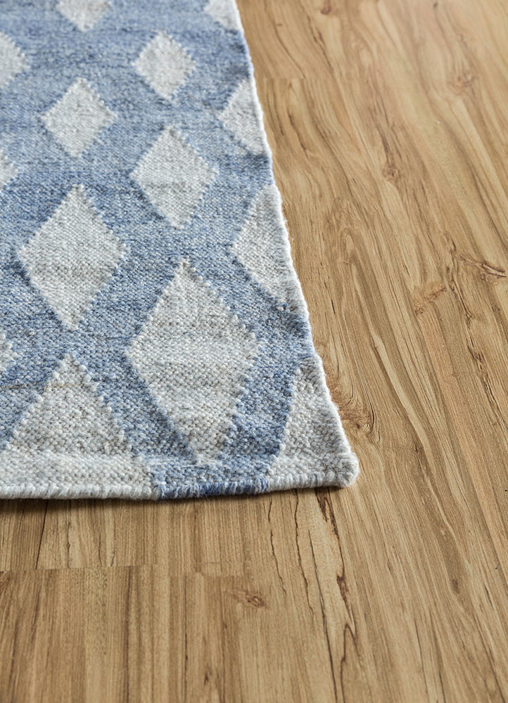 indusbar ivory polyester Flat Weaves Rug - Corner indusbar ivory polyester Flat Weaves Rug - Corner