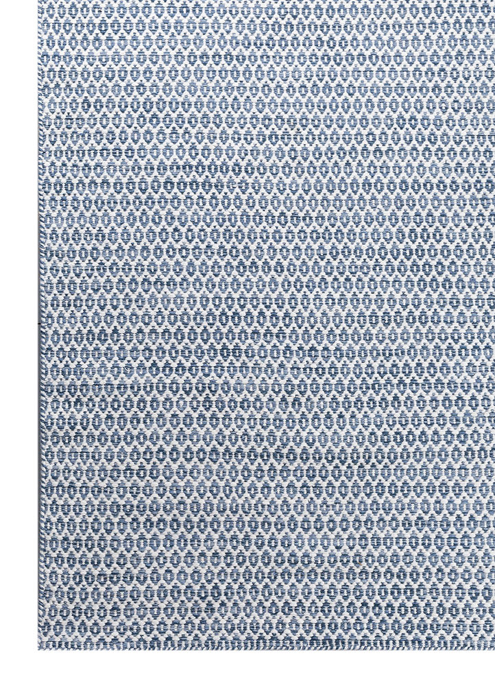 abrash blue wool Flat Weaves Rug - Corner abrash blue wool Flat Weaves Rug - Corner