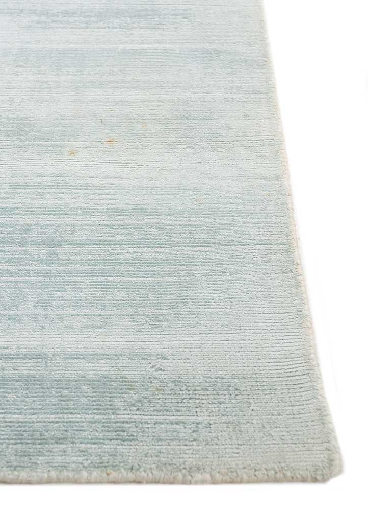 basis blue viscose Hand Loom Rug - Corner basis blue viscose Hand Loom Rug - Corner
