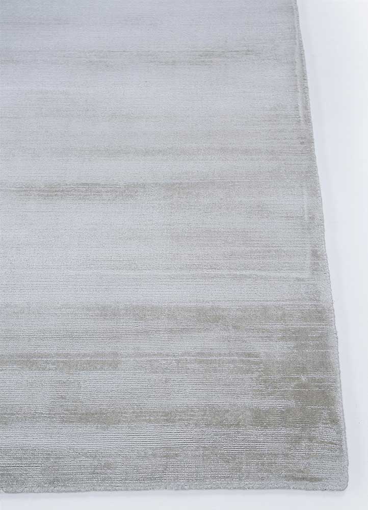 basis grey and black viscose Hand Loom Rug - Corner