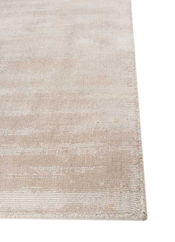 basis ivory viscose Hand Loom Rug - Corner