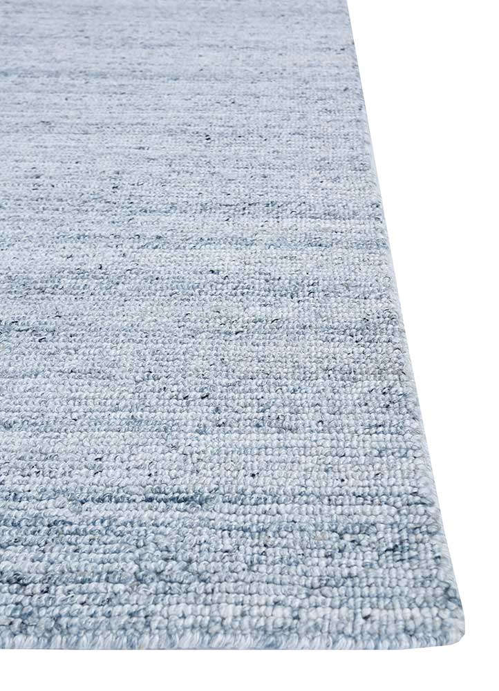 manifest blue polyester Hand Knotted Rug - Corner