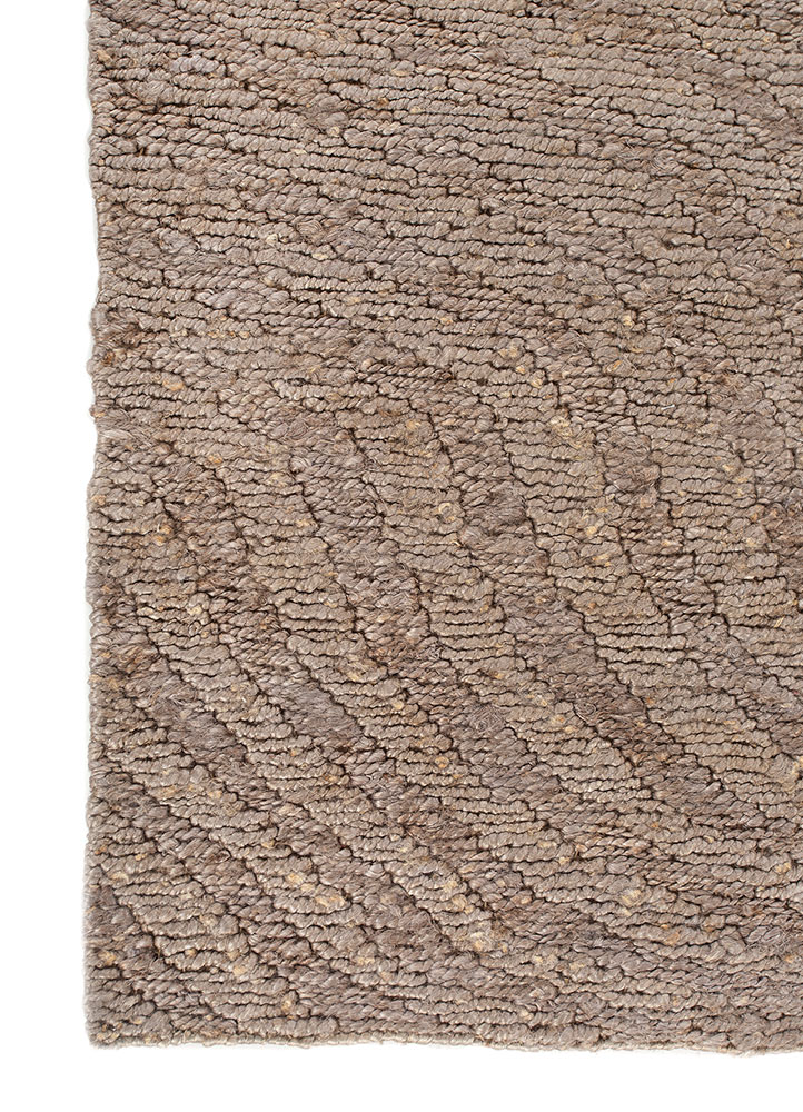 nomadic threads grey and black jute and hemp Hand Knotted Rug - Corner nomadic threads grey and black jute and hemp Hand Knotted Rug - Corner