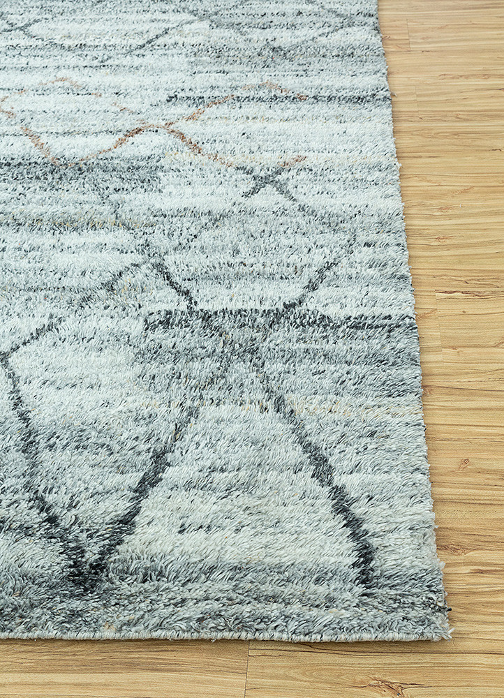 zuri blue polyester Hand Knotted Rug - Corner zuri blue polyester Hand Knotted Rug - Corner