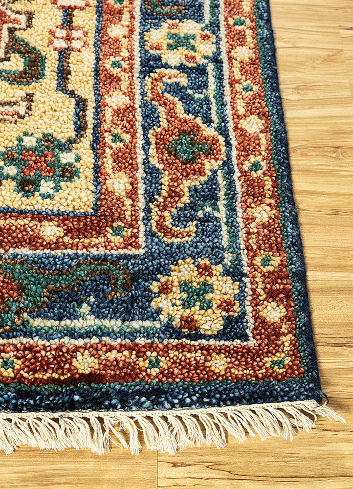 savana multi wool Hand Knotted Rug - Corner savana multi wool Hand Knotted Rug - Corner